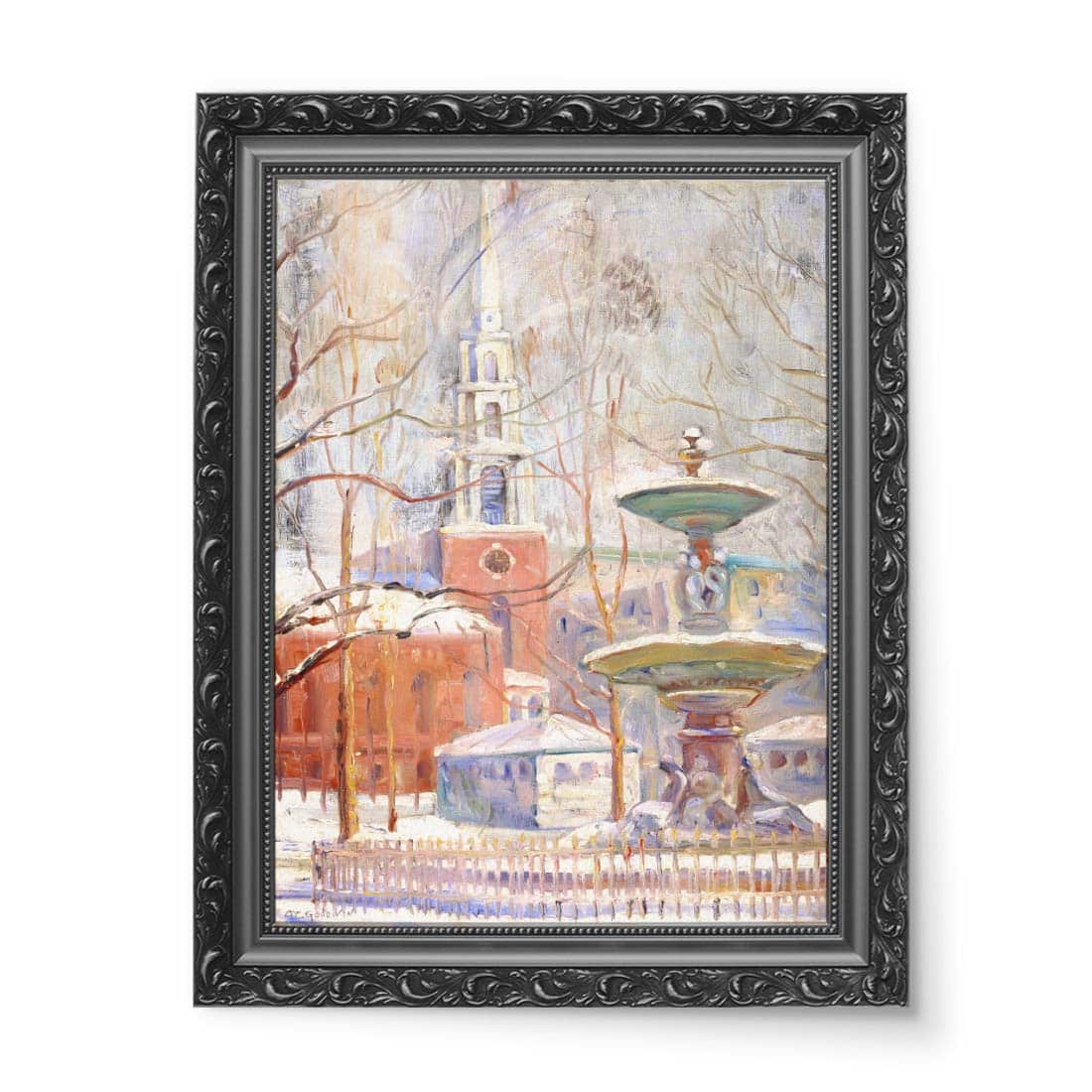 Arthur Clifton Goodwin Park Street w Boston wydruk na płótnie 50x70