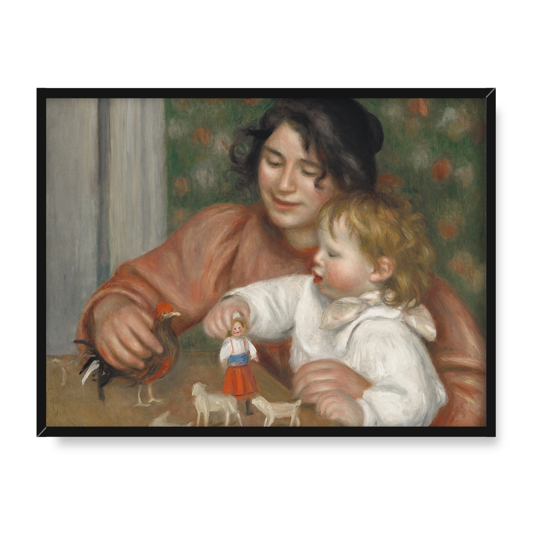 Auguste Renoir Dziecko z zabawkami Gabrielle i syn artysty Jean 40x30 w RAMIE