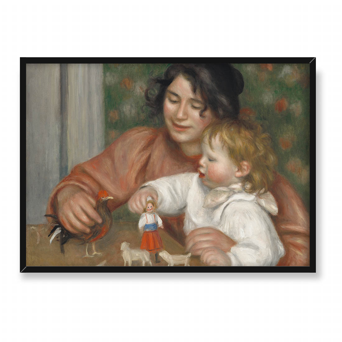 Auguste Renoir Dziecko z zabawkami Gabrielle i syn artysty Jean 70x50