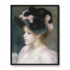 Auguste Renoir Młoda dziewczyna w różowo-czarnym kapeluszu 40×50