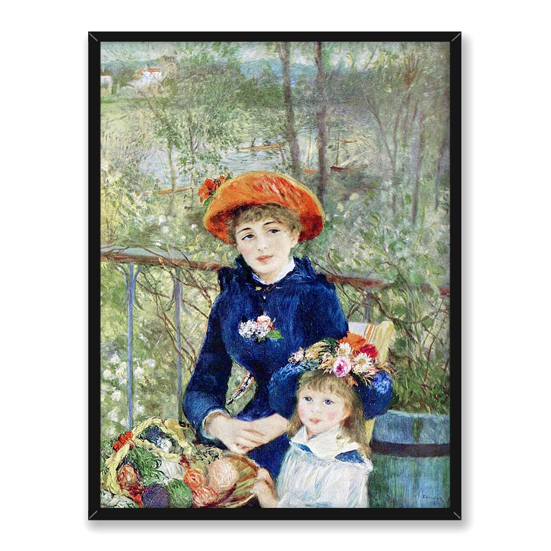 Auguste Renoir Na tarasie 30x40 w RAMIE