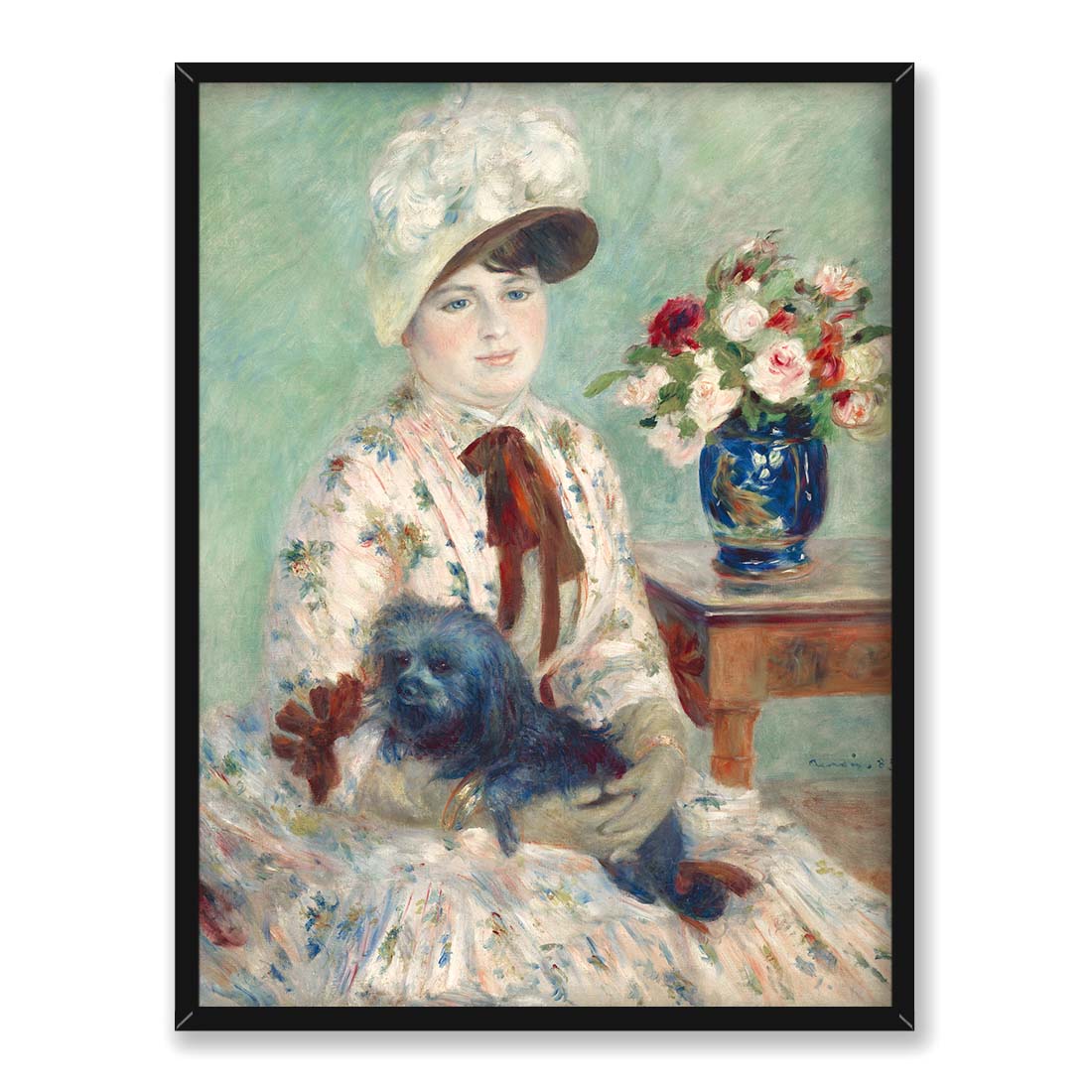 Auguste Renoir Panna Charlotte Berthier 30x40 w RAMIE