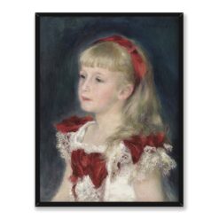 Auguste Renoir Panna Grimprel z czerwoną wstążką 30×40