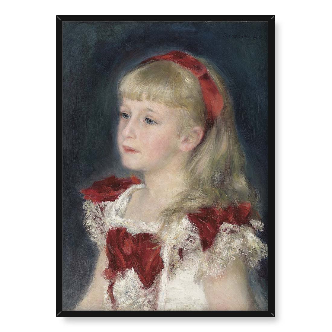 Auguste Renoir Panna Grimprel z czerwoną wstążką 50x70