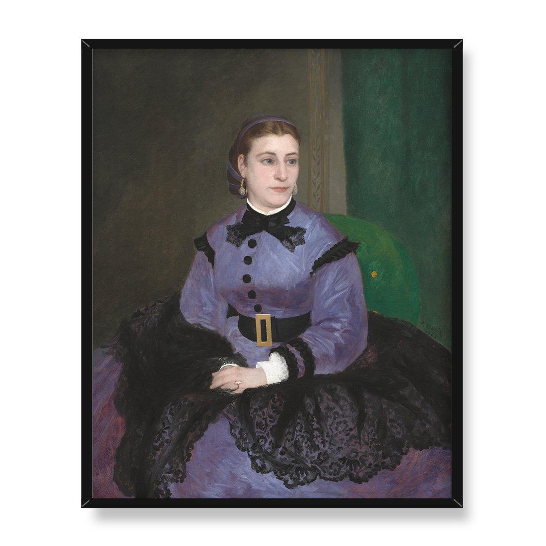 Auguste Renoir Panna Sicot 40x50 w RAMIE