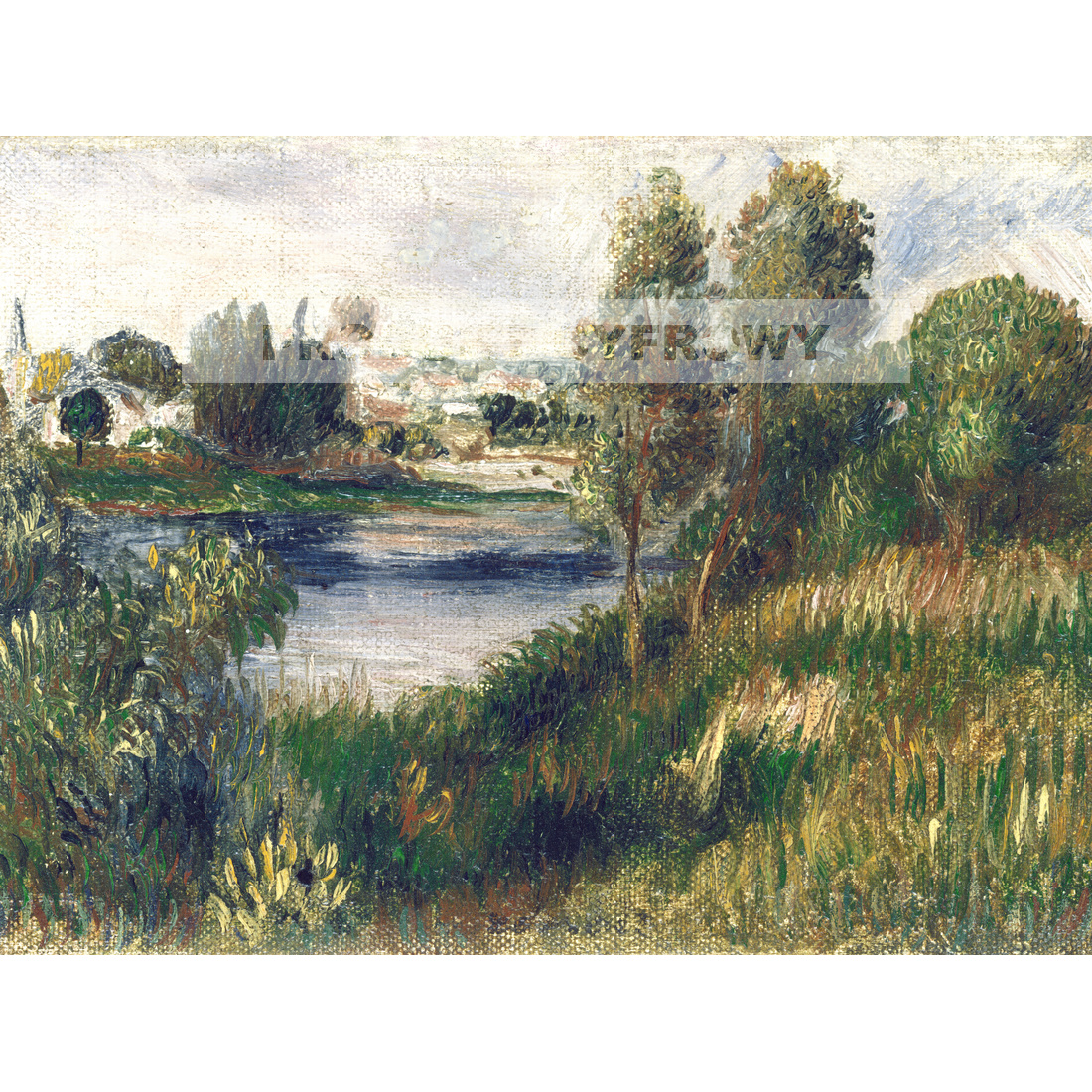Auguste Renoir Pejzaż w Vetheuil — produkt cyfrowy do pobrania