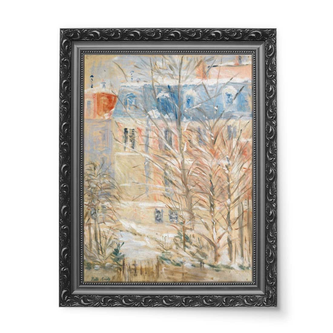 Berthe Morisot Domy pod śniegiem wydruk na płótnie 50x70