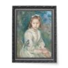 Berthe Morisot Dziewczynka z ptakiem wydruk na płótnie 50×70 Berthe Morisot Dziewczynka z ptakiem wydruk na płótnie 50×70