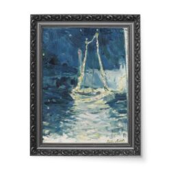 Berthe Morisot Oświetlona łódź wydruk na płótnie 50×70