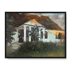 Bronisława Rychter-Janowska Dworek w zachodzącym słońcu 30×40