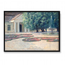 Bronisława Rychter-Janowska Dworek z fontanną 70×50