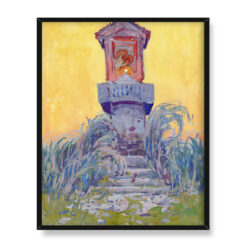 Bronisława Rychter-Janowska Przydrożna kapliczka 40×50