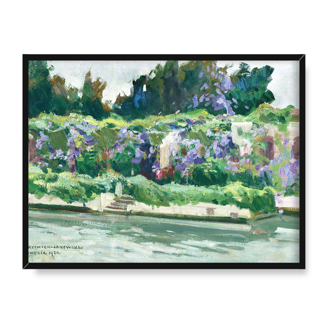 Bronisława Rychter-Janowska Wenecja Palazzo Venier dei Leoni 30x40 w RAMIE