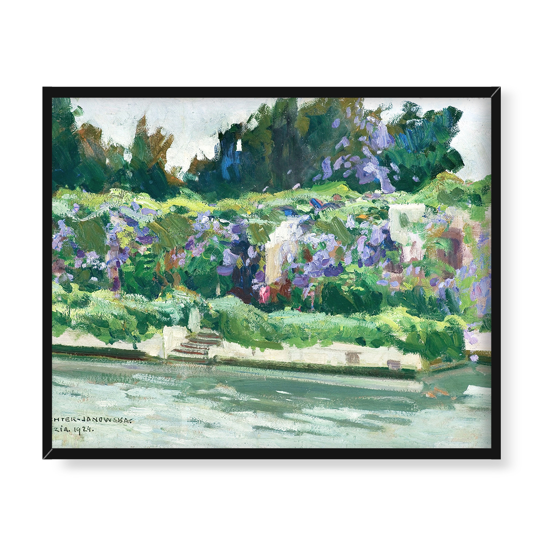 Bronisława Rychter-Janowska Wenecja Palazzo Venier dei Leoni 50x40 w RAMIE