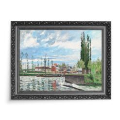 Camille Pissarro Śluza w Pontoise 70×50