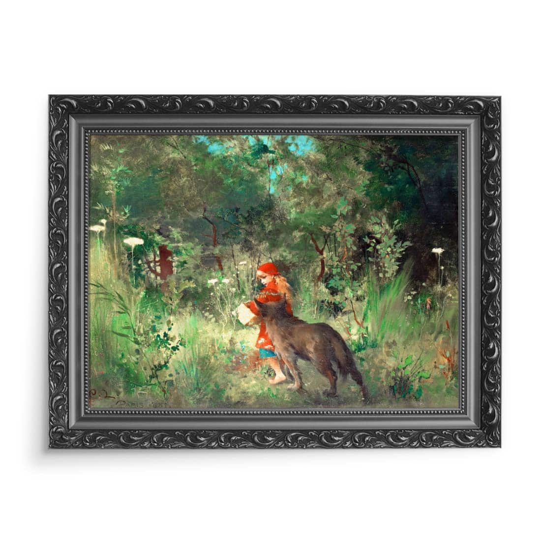 Carl Larsson Czerwony Kapturek 70x50