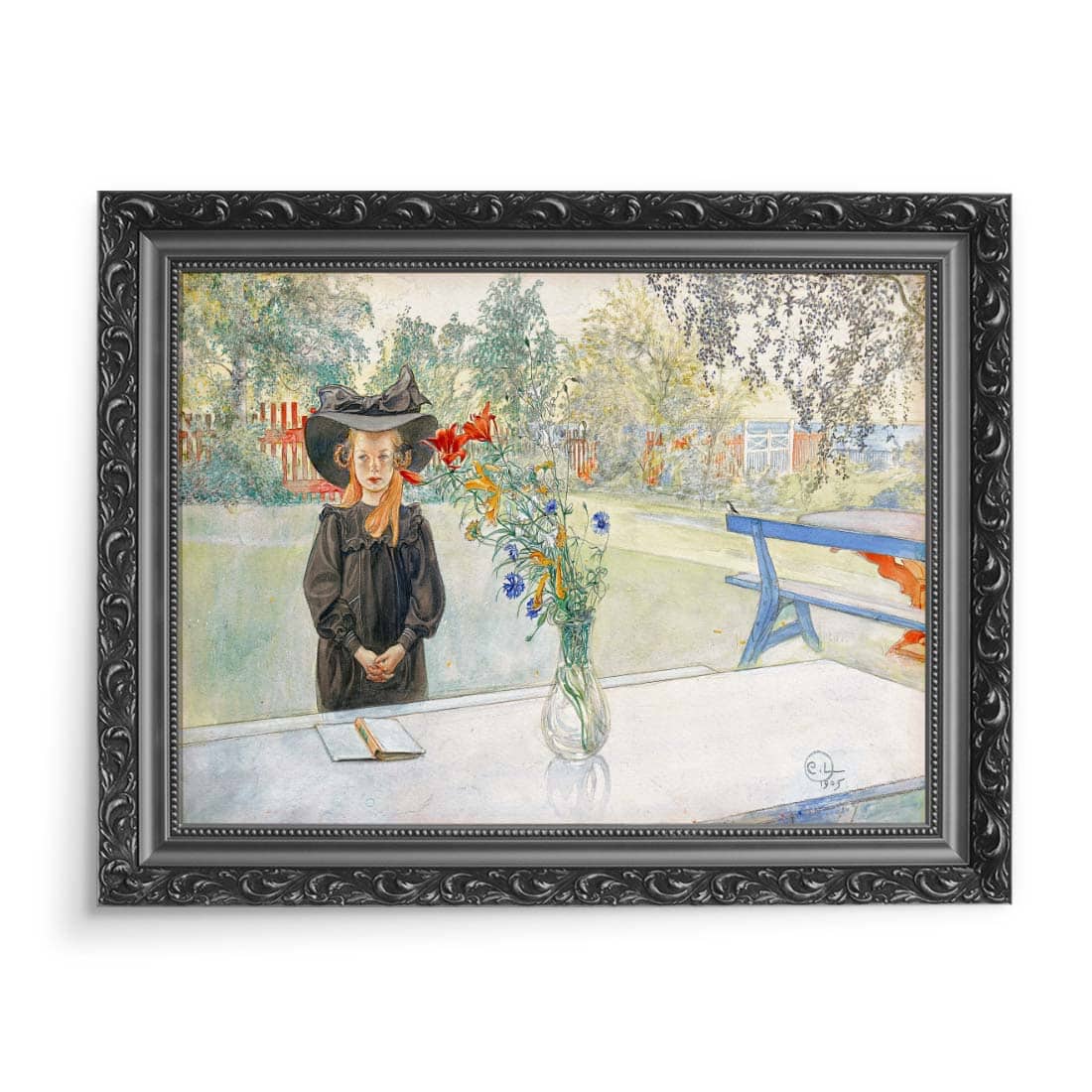 Carl Larsson Kersti w kolorze czarnym 70x50