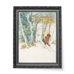 Carl Larsson Narciarz wydruk na płótnie 50×70