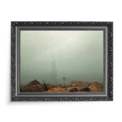 Caspar David Friedrich Morska plaża we mgle 70×50