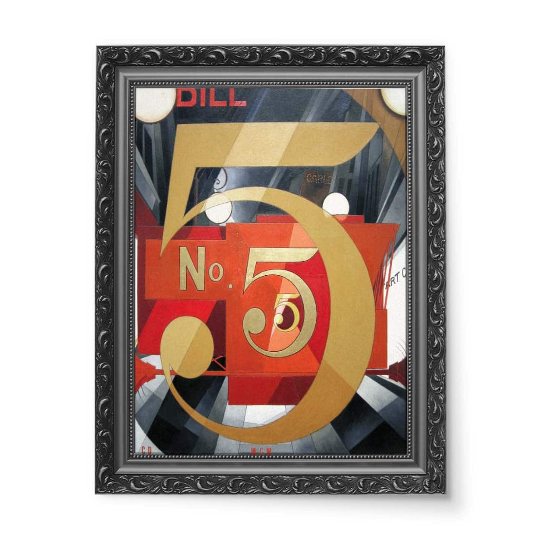 Charles Demuth Figura 5 w złocie wydruk na płótnie 50x70