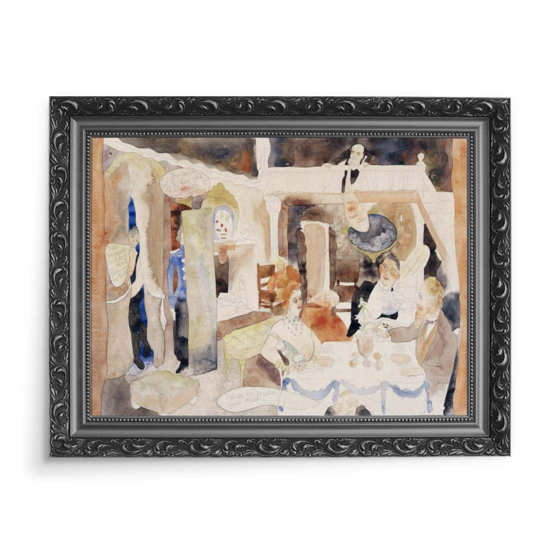 Charles Demuth Lulu i Alva Schon przy lunchu 70x50