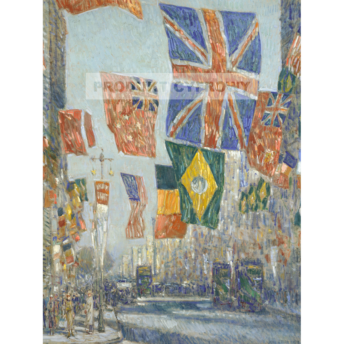 Childe Hassam Aleja Sprzymierzonych Wielka Brytania 1918 — produkt cyfrowy do pobrania