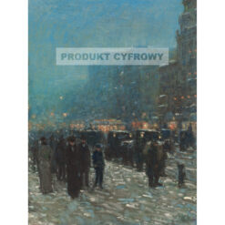 Childe Hassam Broadway i 42 ulica — produkt cyfrowy do pobrania