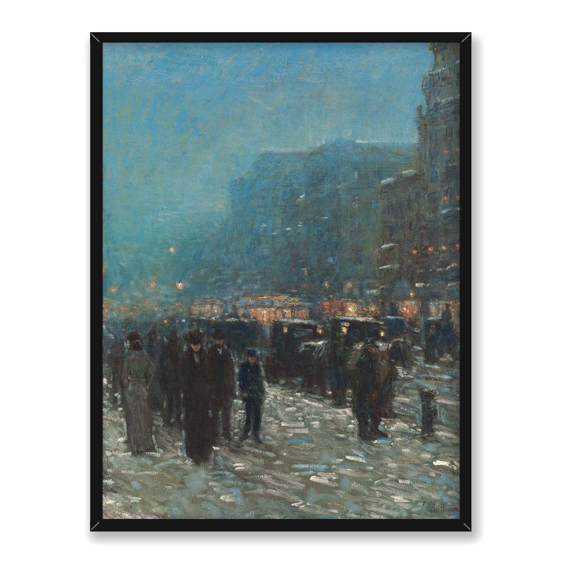 Childe Hassam Broadway i 42 ulica 30x40