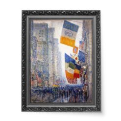 Childe Hassam Flagi urodzinowe Lincolna wydruk na płótnie 50×70