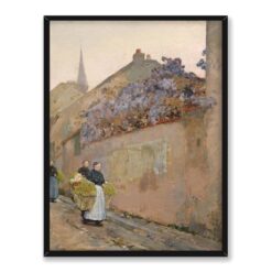 Childe Hassam Kobiety niosące kwiaty 30×40