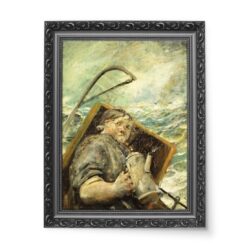 Christian Krohg Trissa w pracy wydruk na płótnie 50×70