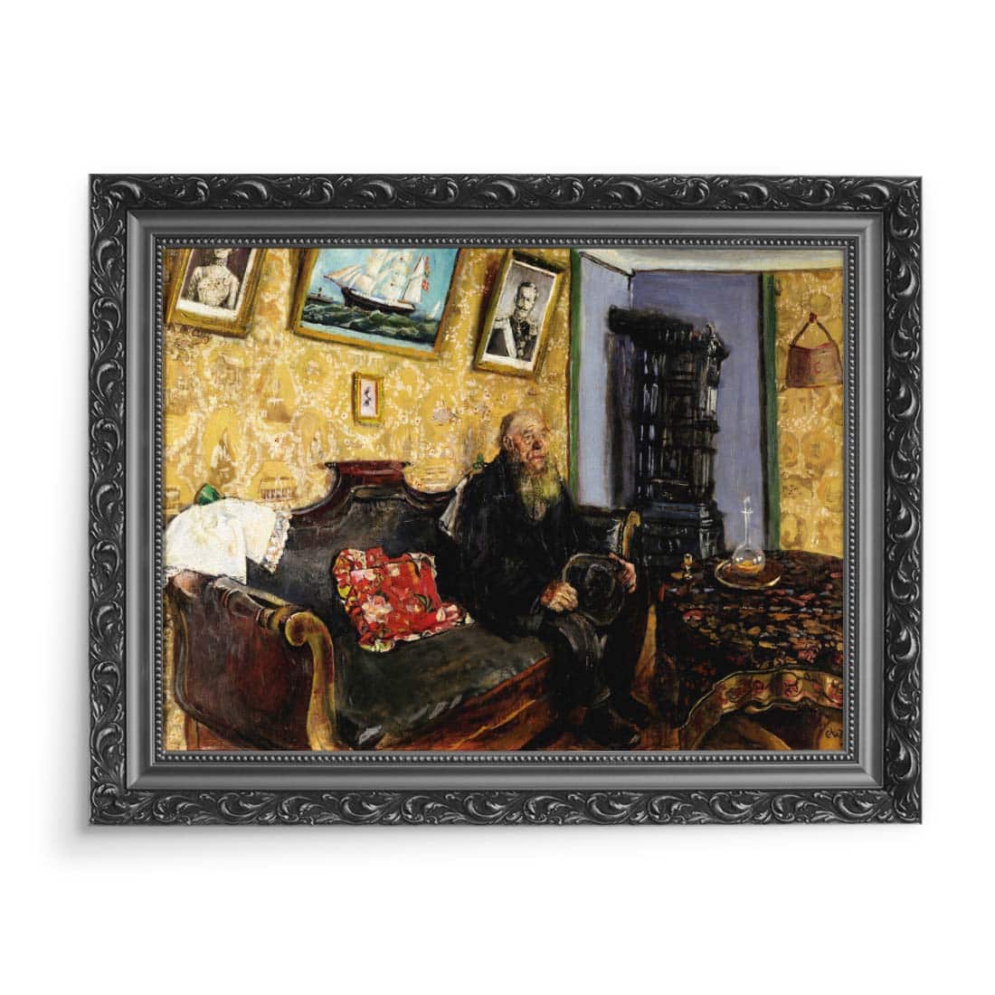 Christian Krohg Wizyta kondolencyjna 70x50