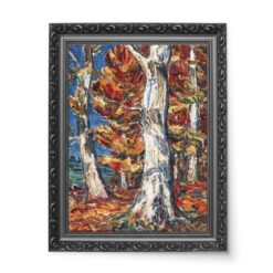 Christian Rohlfs Białe brzozy jesienią wydruk na płótnie 50×70