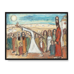 Dawid Kirszenbaum Uzdrowienie scena biblijna 30×40