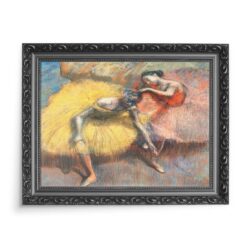 Edgar Degas Dwie tancerki żóta i różowa 70×50