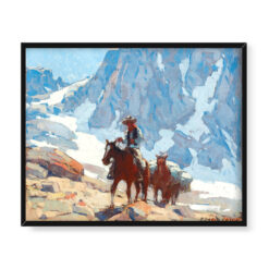 Edgar Payne Jeździec i koń juczny w górach Sierra Nevada 50×40