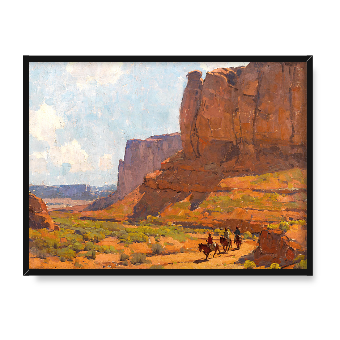 Edgar Payne Monument Valley koryto rzeki 30x40