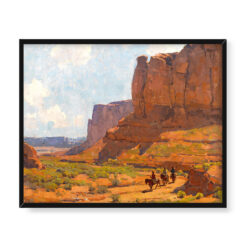Edgar Payne Monument Valley koryto rzeki 50×40