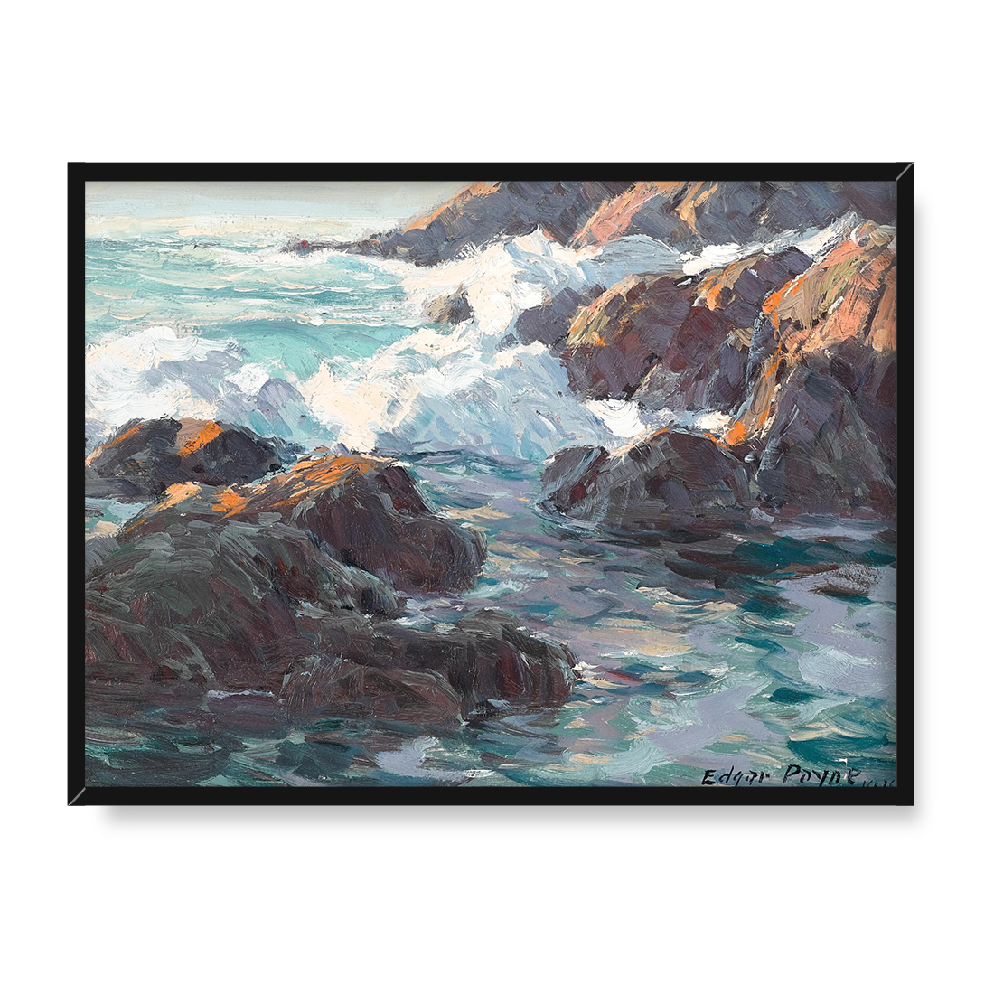 Edgar Payne Skalisty nadmorski pejzaż 30x40