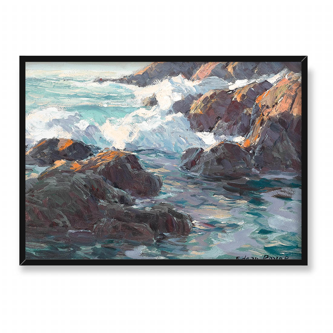 Edgar Payne Skalisty nadmorski pejzaż 70x50