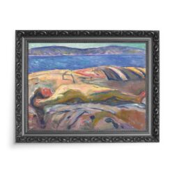 Edvard Munch Akt leżący na skałach 70×50
