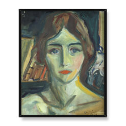 Edvard Munch Birgit Prestoe studium portretowe 40×50