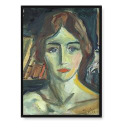 Edvard Munch Birgit Prestoe studium portretowe 50×70