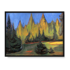 Edvard Munch Ciemny las świerkowy 40×30