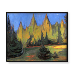 Edvard Munch Ciemny las świerkowy 50×40