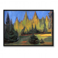 Edvard Munch Ciemny las świerkowy 70×50