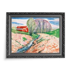 Edvard Munch Czerwony dom 70×50