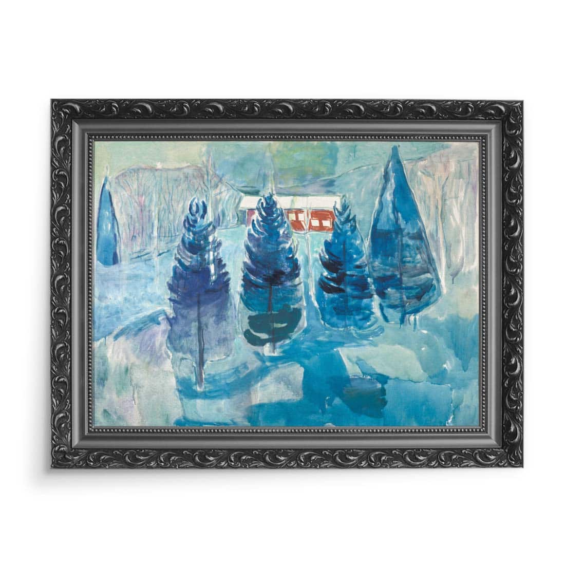 Edvard Munch Czerwony dom i świerki 70x50