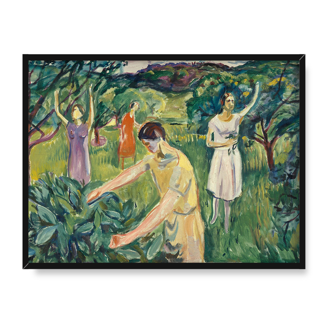 Edvard Munch Cztery kobiety w ogrodzie 40x30