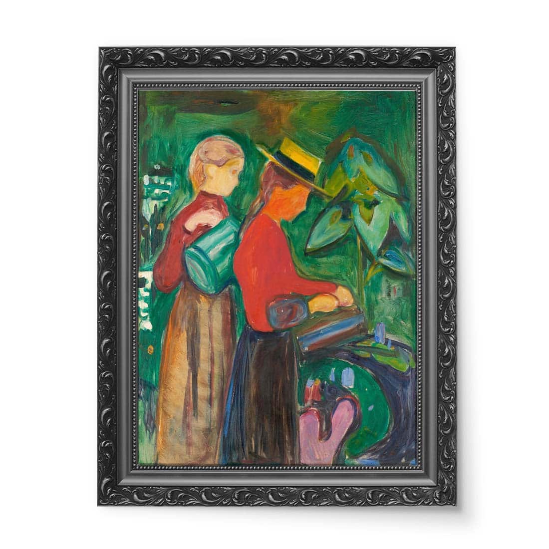 Edvard Munch Dziewczęta podlewające kwiaty wydruk na płótnie 50x70